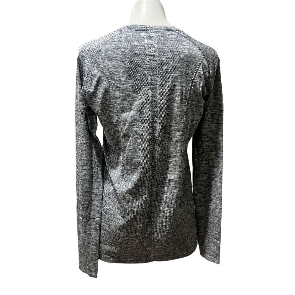 Lululemon Women's Gray Long Sleeve Activewear Top Size 12 - Picture 4 of 8